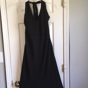 Black halter dress
